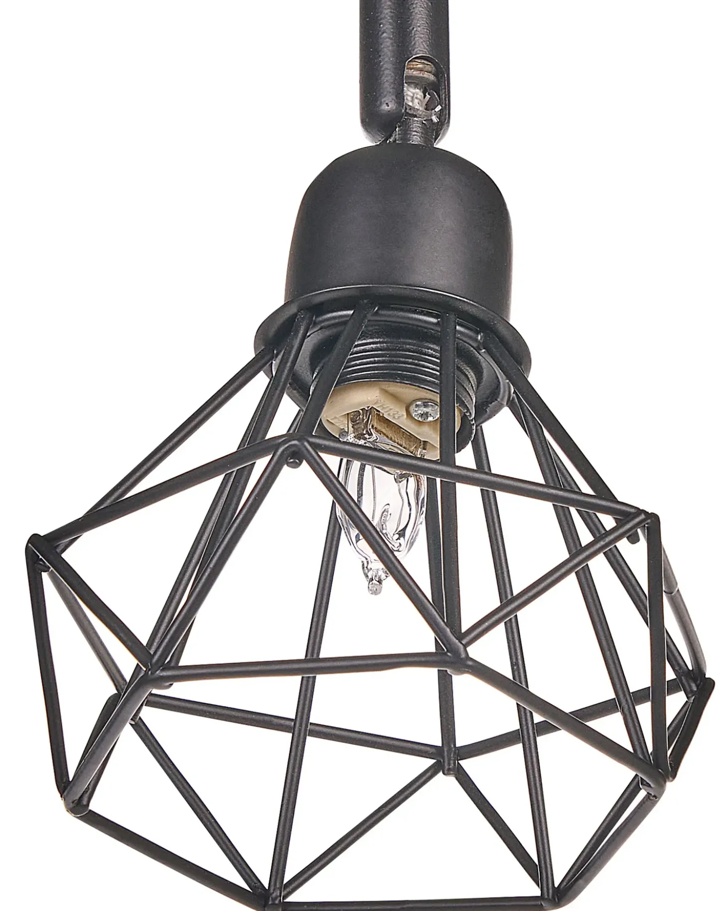 4 lys-spotlight ERMA Sort Metal Justerbar