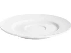 8 x kop med underkop ELDERBERRY Porcelæn Hvid
