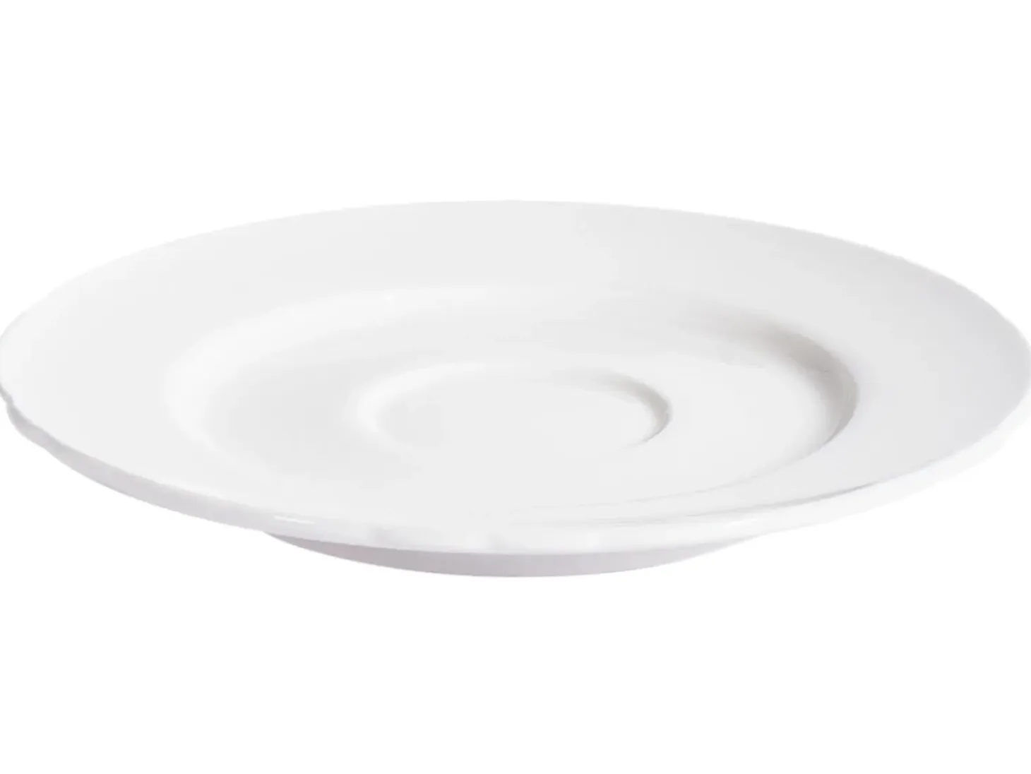 8 x kop med underkop ELDERBERRY Porcelæn Hvid