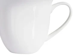 8 x kop med underkop ELDERBERRY Porcelæn Hvid