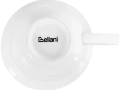 8 x kop med underkop ELDERBERRY Porcelæn Hvid