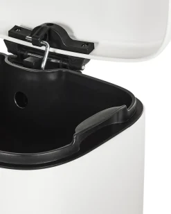 Affaldsbeholder med pedal 30 L ECOCOLLECT Metal Hvid