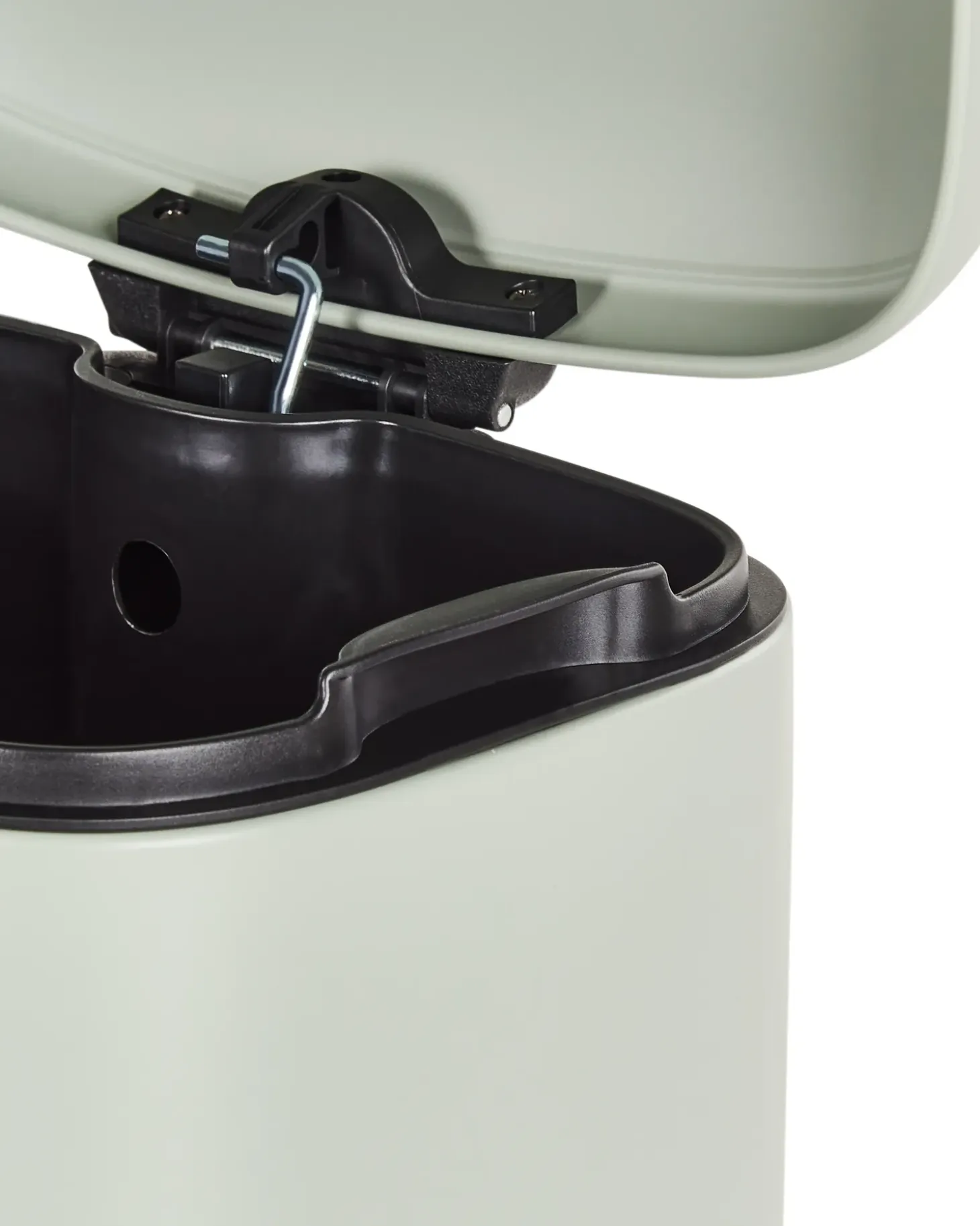 Affaldsbeholder med pedal 30 L ECOCOLLECT Metal Lysegrøn