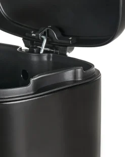 Affaldsbeholder med pedal 30 L ECOCOLLECT Metal Sort