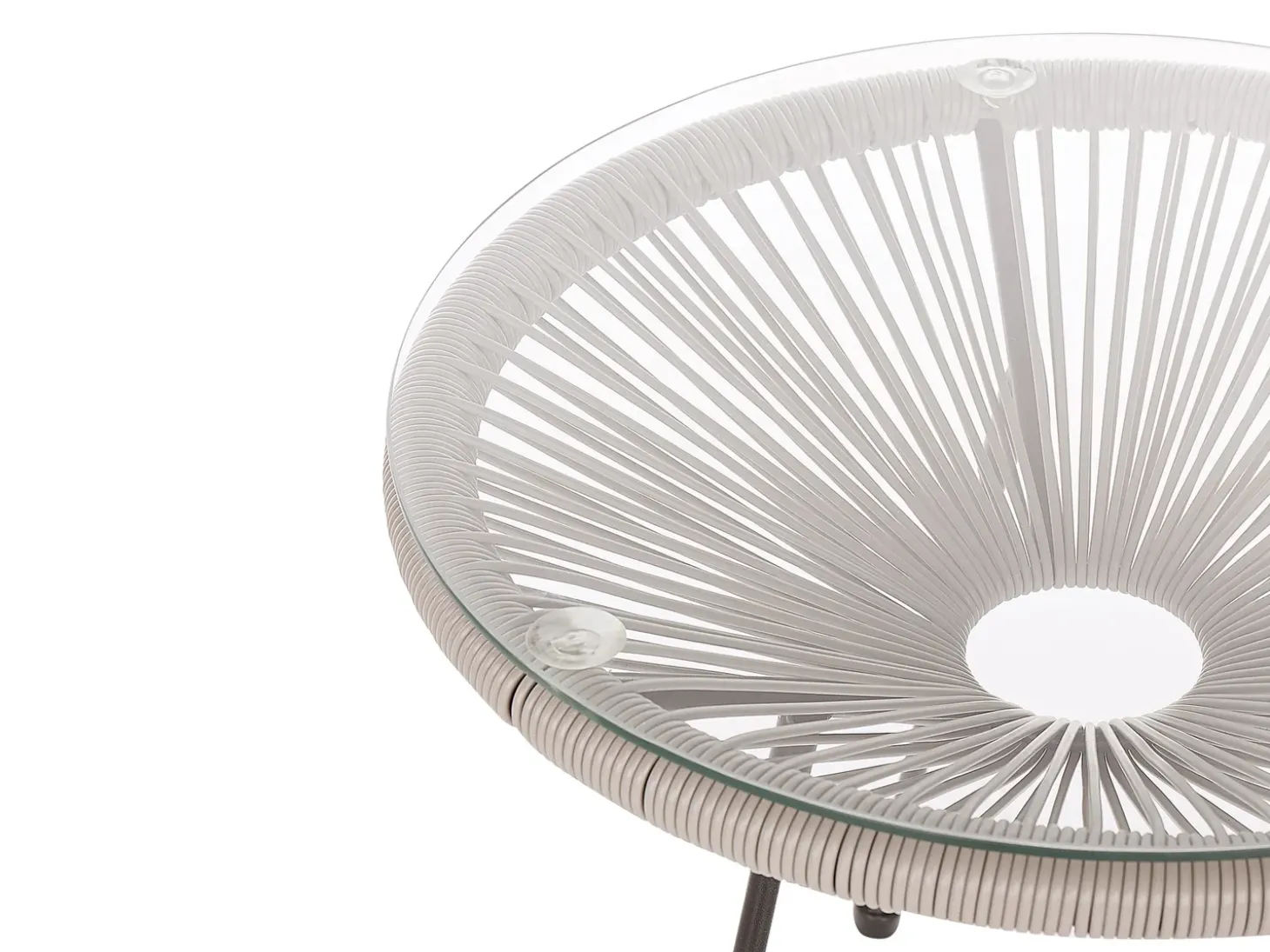 Altansæt ACAPULCO II PE-rattan Lysegrå