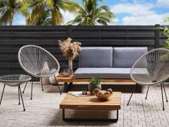 Altansæt ACAPULCO II PE-rattan Lysegrå