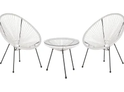 Altansæt ACAPULCO II PE-rattan Hvid