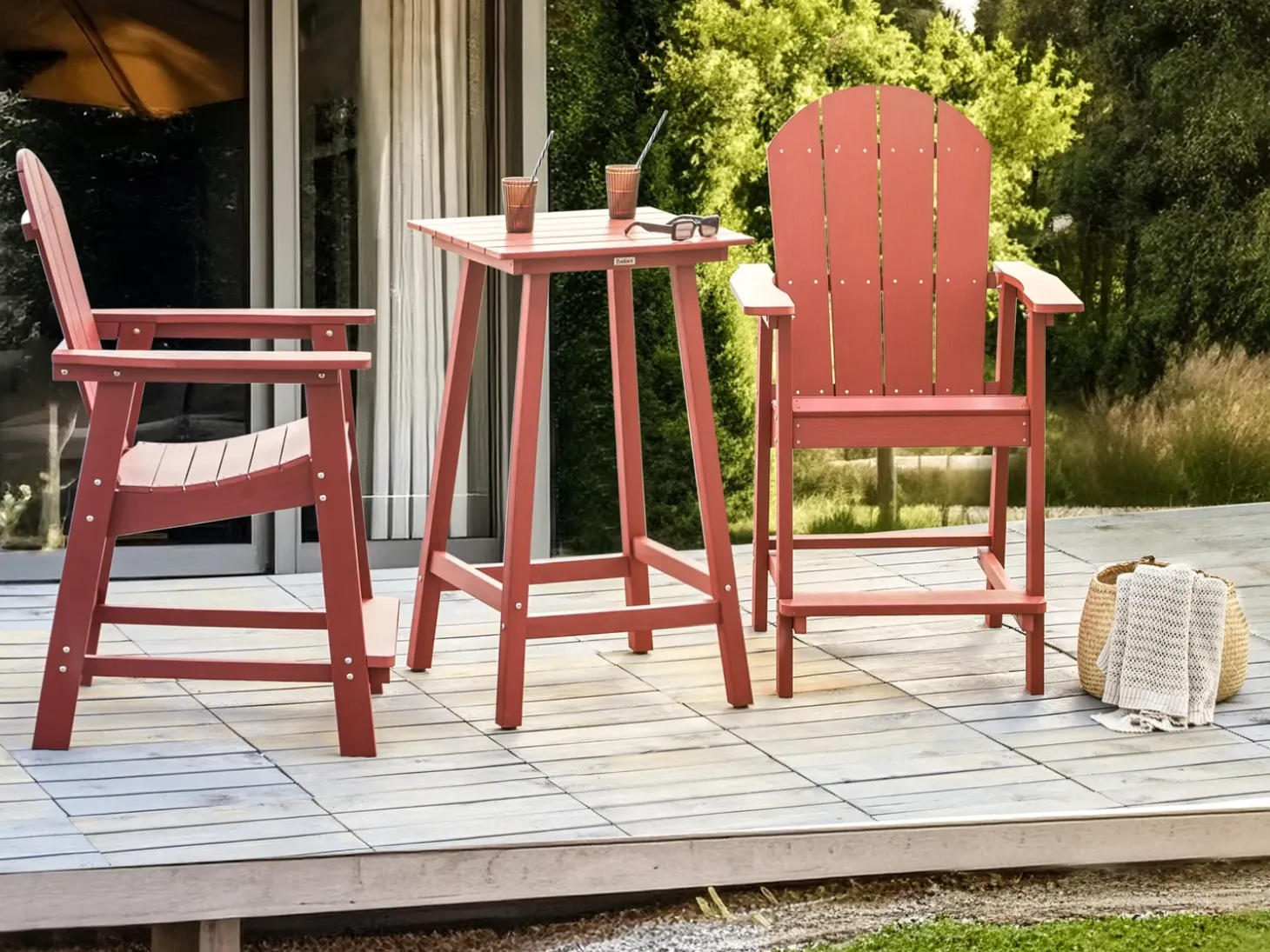 Altansæt ADIRONDACK Rød