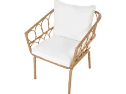 Altansæt FERLA PE-rattan Lysebrun