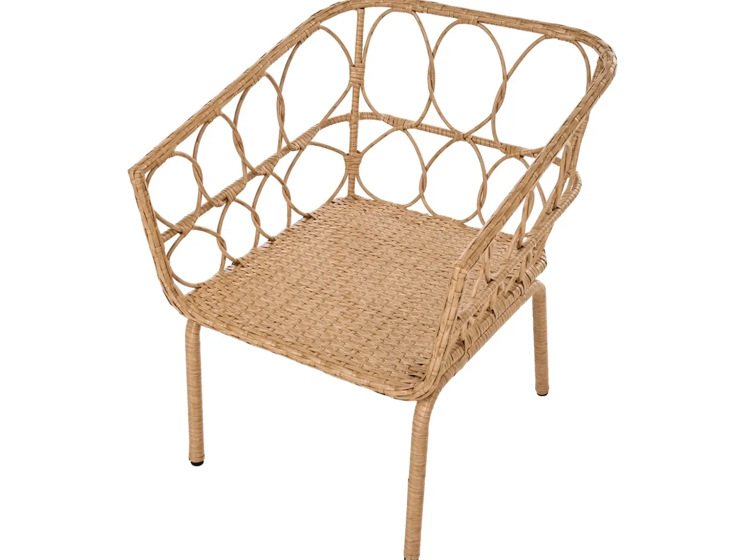 Altansæt FERLA PE-rattan Lysebrun