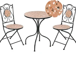 Altansæt Foldbar ADRANO Metal Sort
