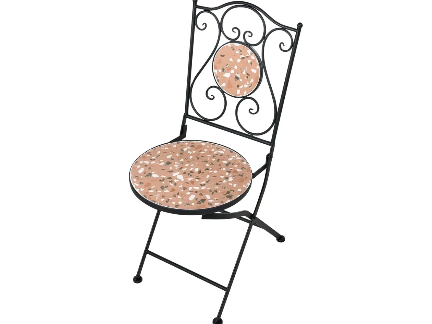 Altansæt Foldbar ADRANO Metal Sort