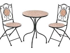 Altansæt Foldbar ADRANO Metal Sort