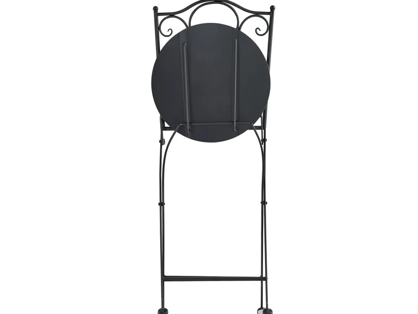Altansæt Foldbar ADRANO Metal Sort