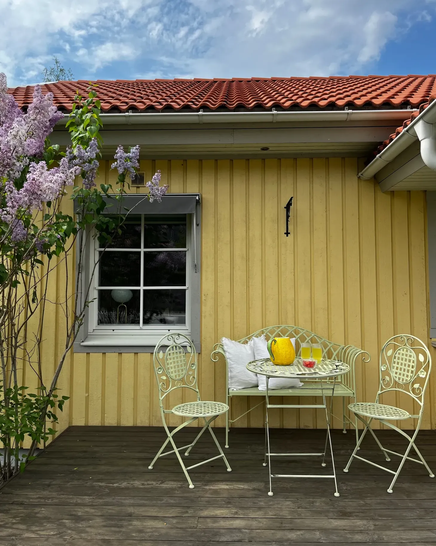 Altansæt Foldbar BIVIO Metal Lysegrøn