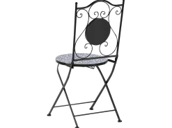 Altansæt Foldbar CAMPRENA Metal Sort