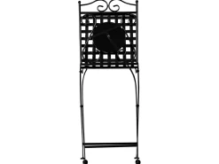 Altansæt Foldbar CARPINO Metal Sort