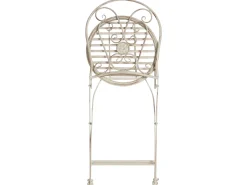 Altansæt Foldbar COGGIA Metal Lys Beige
