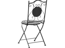 Altansæt Foldbar COMISO Metal Sort/hvid