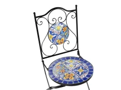 Altansæt Foldbar CORIANO Metal Sort