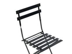 Altansæt Foldbar FIORI Metal Sort
