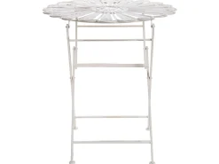 Altansæt Foldbar PAVIA Metal Cremehvid