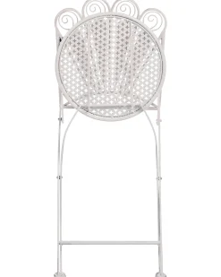 Altansæt Foldbar PAVIA Metal Cremehvid