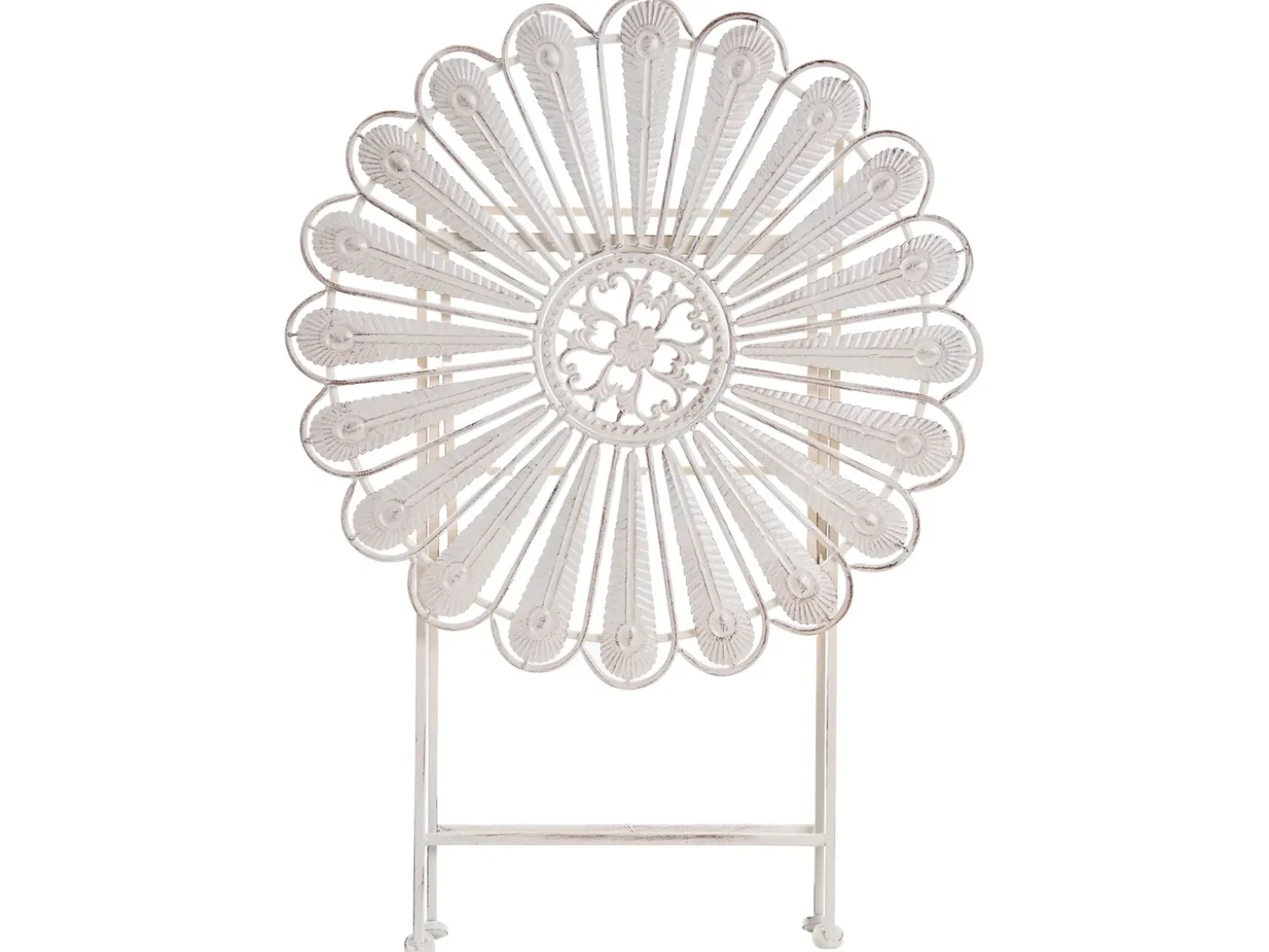 Altansæt Foldbar PAVIA Metal Cremehvid