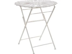 Altansæt Foldbar PAVIA Metal Cremehvid