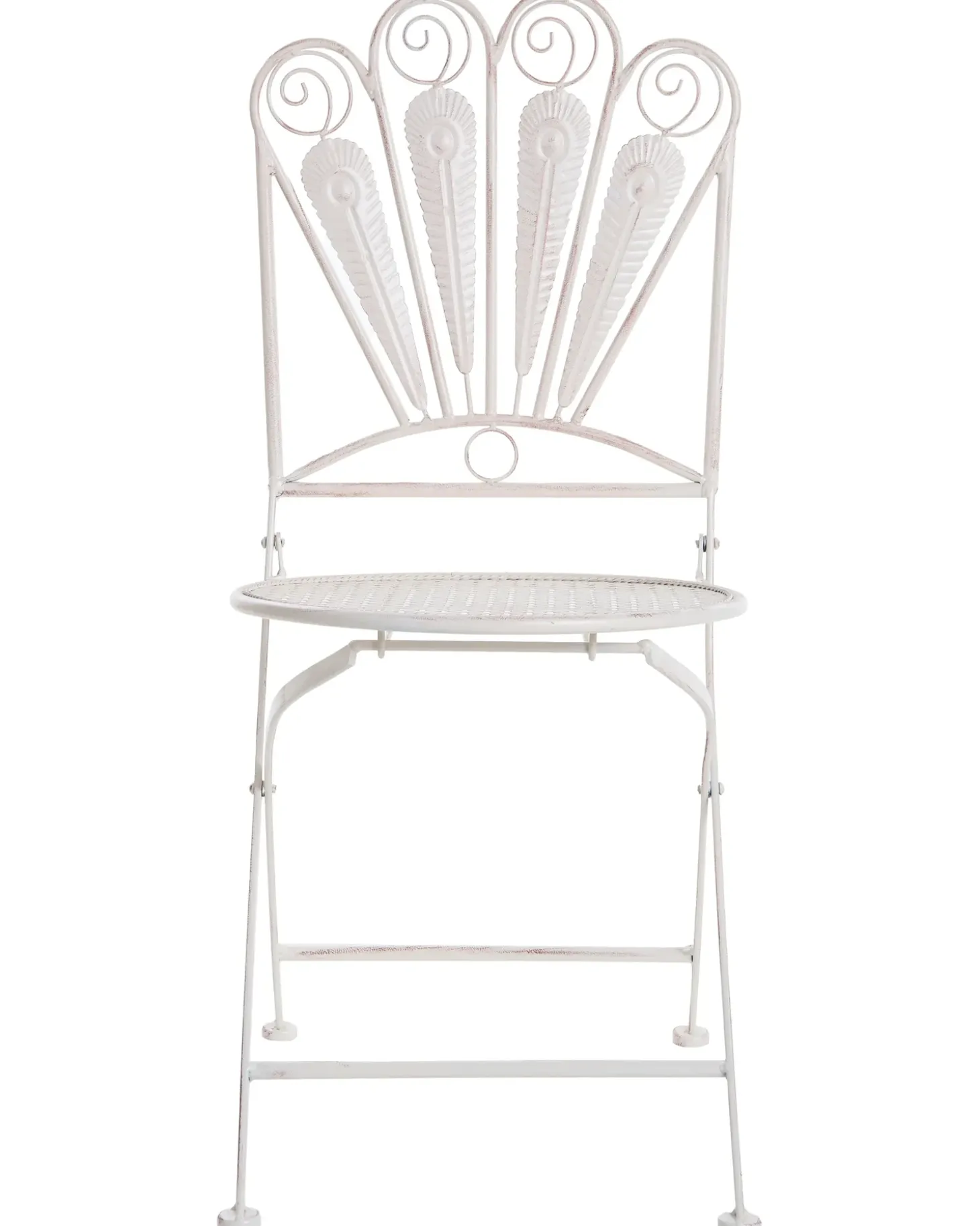 Altansæt Foldbar PAVIA Metal Cremehvid