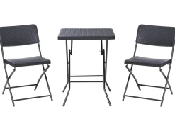 Altansæt Foldbar TRAPPETO Sort