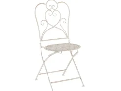 Altansæt Foldbar TRIESTE Metal Lys Beige