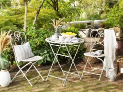 Altansæt Foldbar TRIESTE Metal Lys Beige