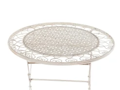 Altansæt Foldbar TRIESTE Metal Lys Beige