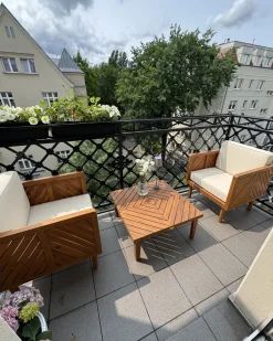 Altansæt med puder BARATTI Akacietræ Brun