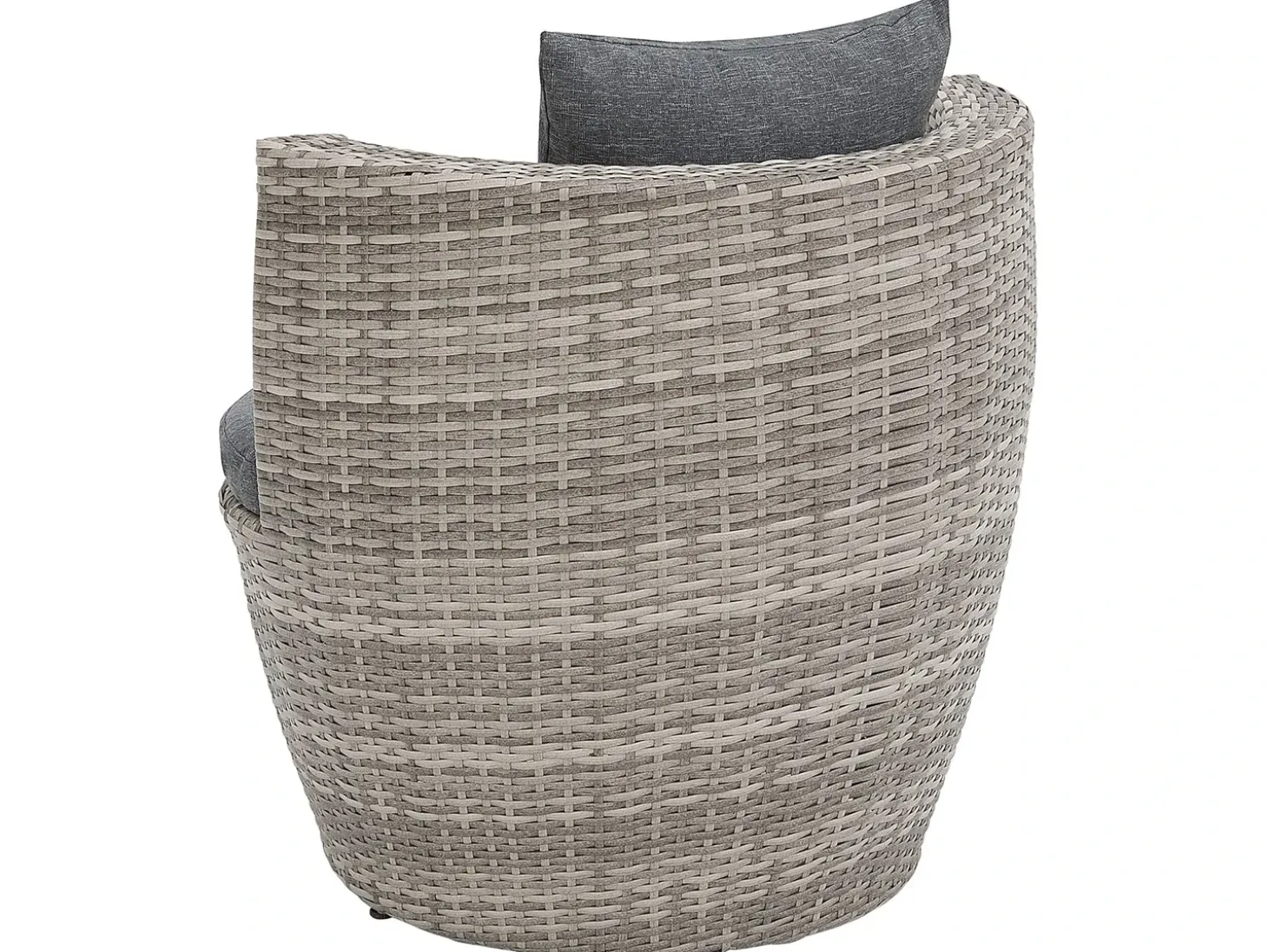 Altansæt med puder CAPRI PE-rattan Grå