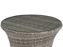 Altansæt med puder CAPRI PE-rattan Grå