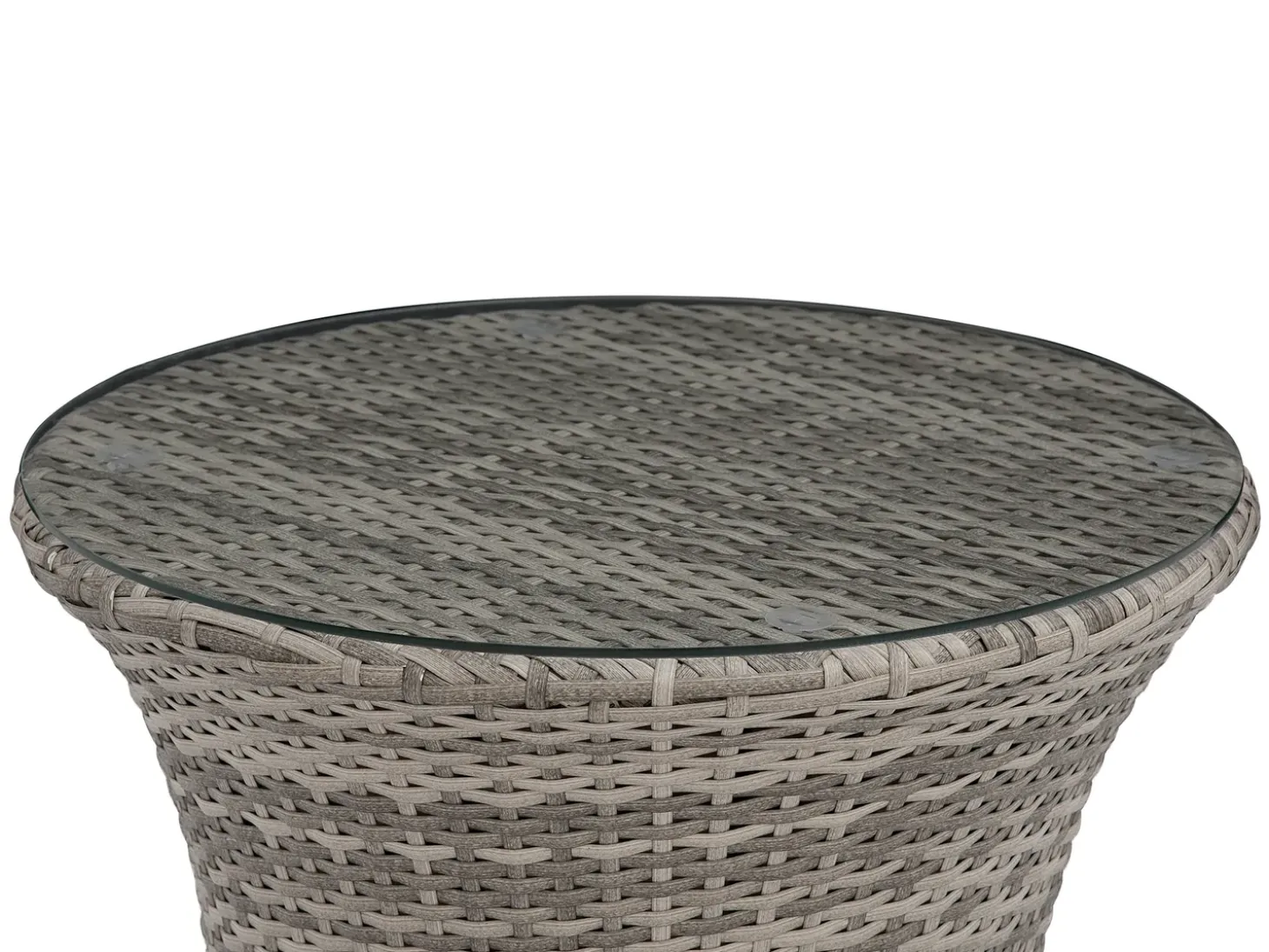 Altansæt med puder CAPRI PE-rattan Grå
