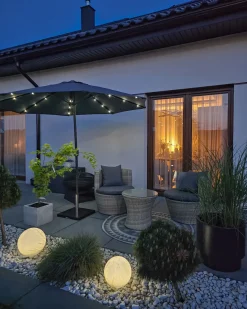Altansæt med puder CAPRI PE-rattan Grå