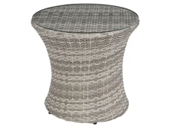 Altansæt med puder CAPRI PE-rattan Grå