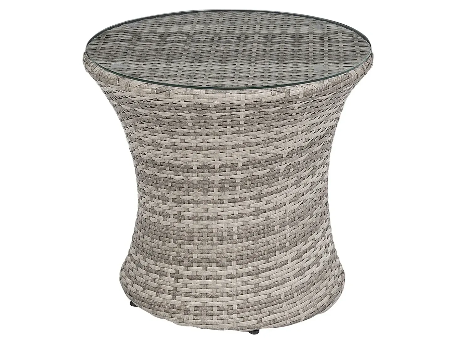 Altansæt med puder CAPRI PE-rattan Grå
