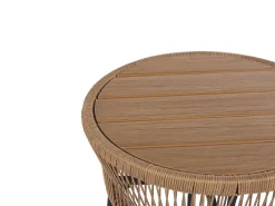 Altansæt med puder GARGANO PE-rattan Lysebrun