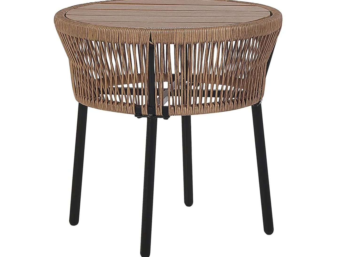 Altansæt med puder GARGANO PE-rattan Lysebrun
