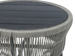 Altansæt med puder GARGANO PE-rattan Grå