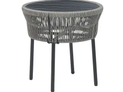 Altansæt med puder GARGANO PE-rattan Grå