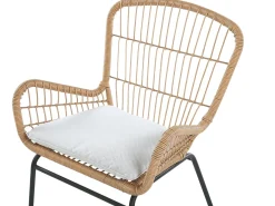 Altansæt med puder LABICO PE-rattan Lysebrun