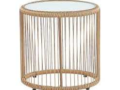 Altansæt med puder LABICO PE-rattan Lysebrun