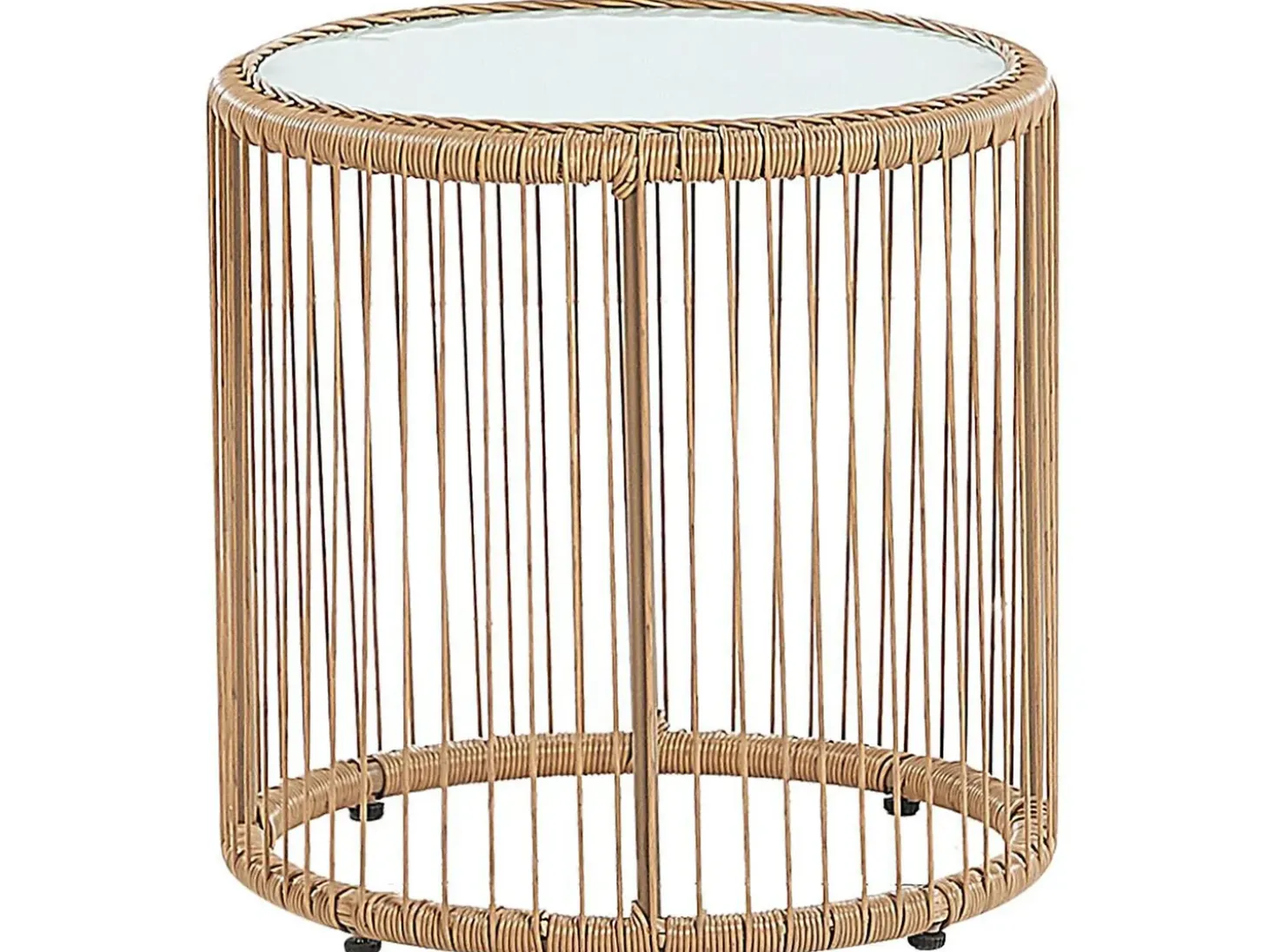 Altansæt med puder LABICO PE-rattan Lysebrun