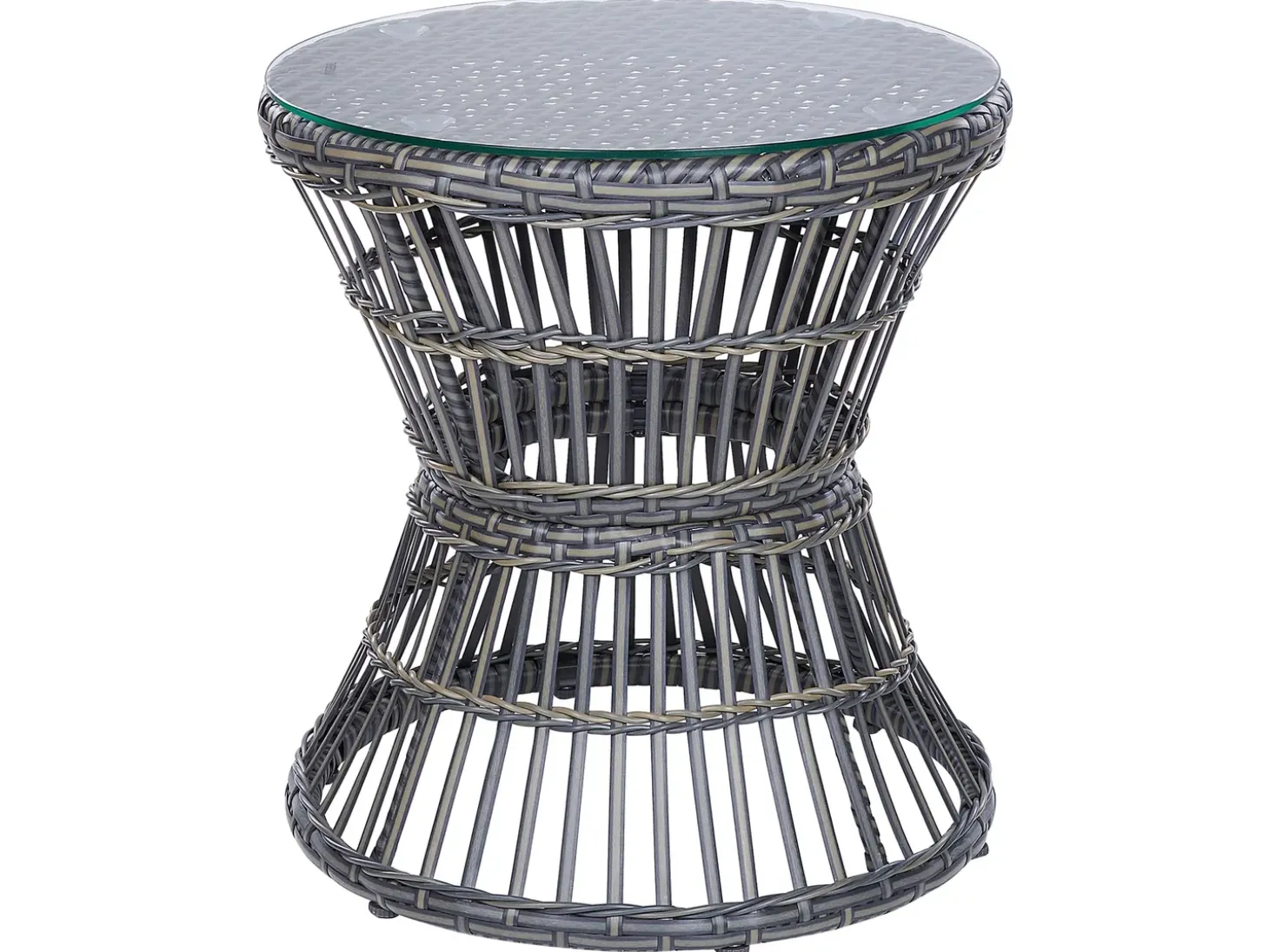 Altansæt med puder MESYNA PE-rattan Brungrå