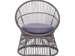 Altansæt med puder MESYNA PE-rattan Brungrå